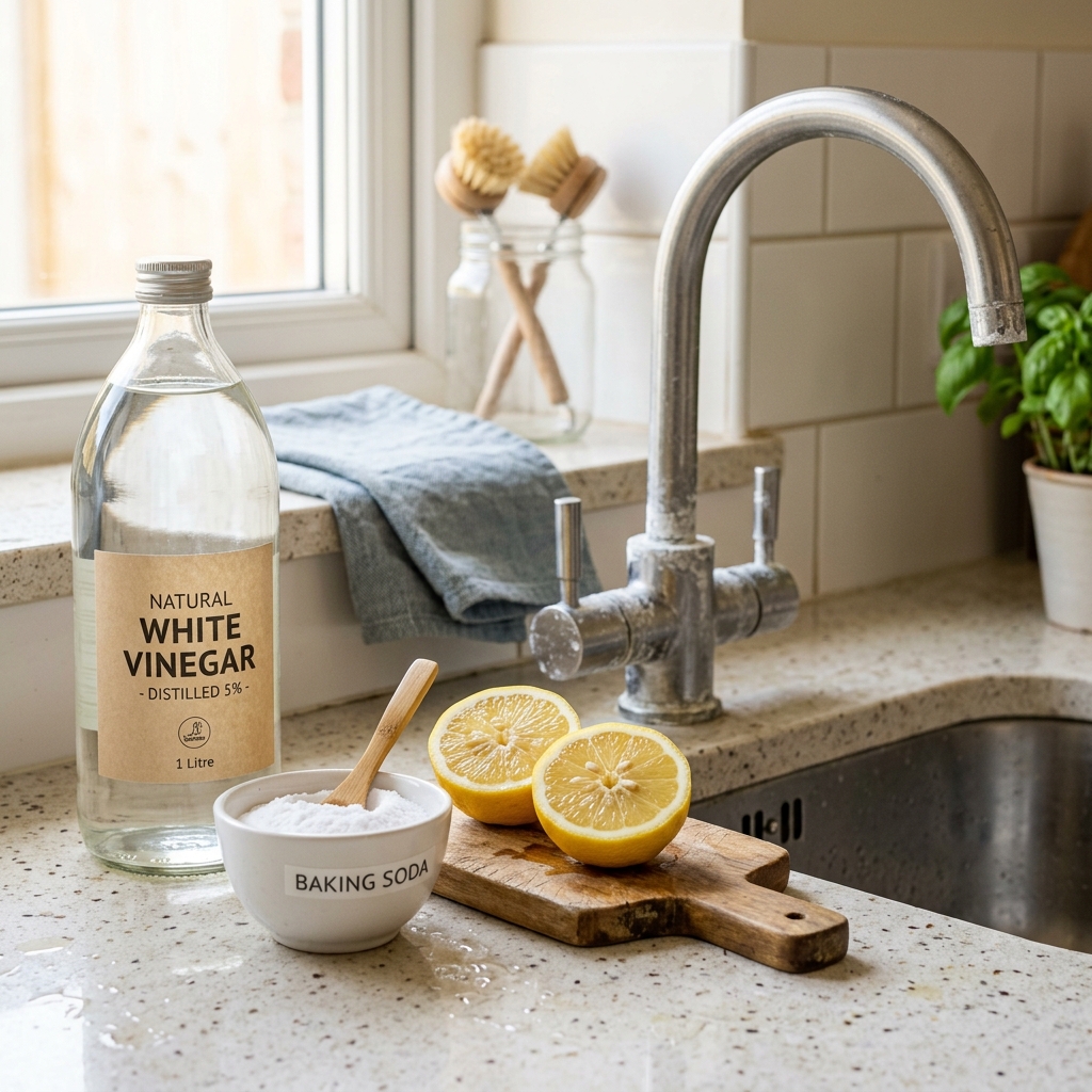 Vinaigre blanc et citron pour detartrage naturel de la maison